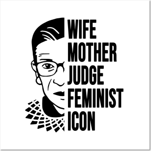 RBG feminist icon Posters and Art